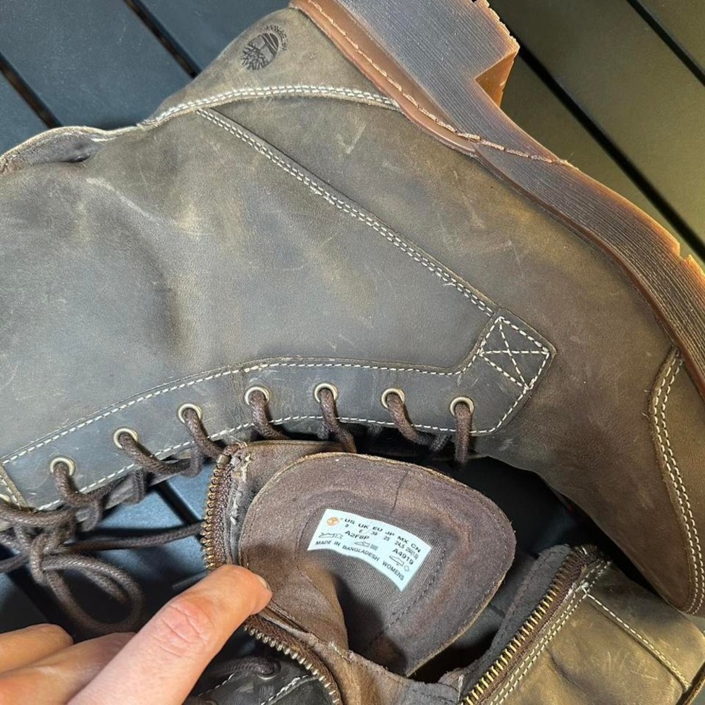 Timberland Army Green Combat Zipper Boot, Women's 8 - Picture 7 of 7